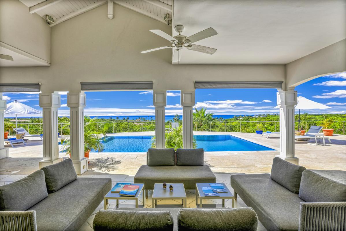 8.Location villa Oceane Terres Basses Saint Martin - Vue mer